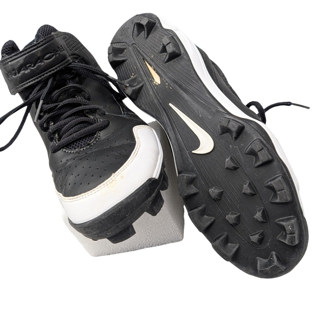 Nike Air Huarache 2K12 Baseball Cleats Black White 472289-011 Mens Size 7